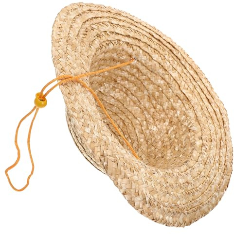 VALICLUD Kids Straw Hat Adjustable Outdoor Woven Beach Hat Lightweight Breathable for Fishing Gardening Western Party