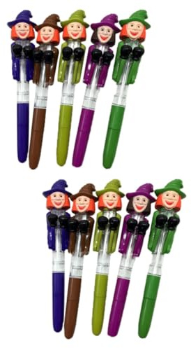 Operitacx 2 Penne A Forma Di Zucca Teschio Fantasma Penna Per Scrivere A Forma Di Halloween Penna Per Feste Strumento Di Scrittura Per La Scuola Cancelleria Per Halloween