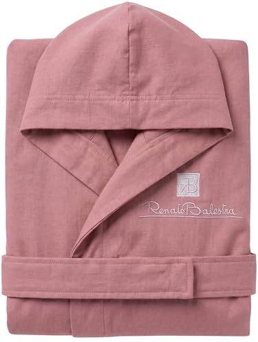 o-day Renato Balestra Microfiber Badrock Män Kvinnor Rymdbesparande Unisex med Huva Fickor och Bälte Lätt Mjuk