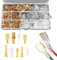 315 Stück Kabelschuhe Set, Flachsteckhülsen Set, Kabelschuhe Flachstecker, Kabelverbinder Kabelsteckschuhe, 2,8 mm 4,8 mm 6,3 mm, für Car Audio Lautsprecher