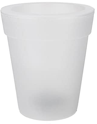 Chenxi Studio Maceta LED de energía solar para exteriores, jardín, paisaje, lámpara de iluminación, maceta con iluminación LED, jarrón para decoración de patio