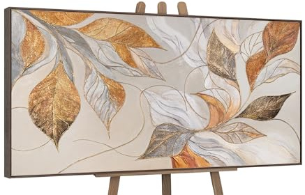 YS-Art Hermosas pinturas acrílicas pinturas acrílicas sobre lienzo con marco cuadro de pared pintado a mano sala de estar moderna decoración del hogar imágenes oficina arte real 200x100 cm