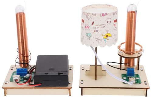 GARVALON Kit Scientifico Fai da Te di Trasmissione di Energia Wireless, Giocattolo Elettronico Educativo Stem Lampada da Tavolo, Materiali Completi per Esperimenti Scolastici