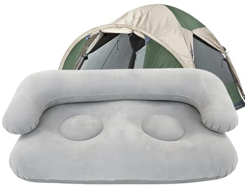 Canapé Gonflable Fauteuil Imperméable 2 Places avec des Accoudoirs