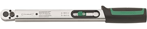 STAHLWILLE 721/5 Quick l auslösender Drehmomentschlüssel l 6-50 N·m l 3/8“ Knarre l kein Rücksetzen auf 0 nötig l Made in Germany