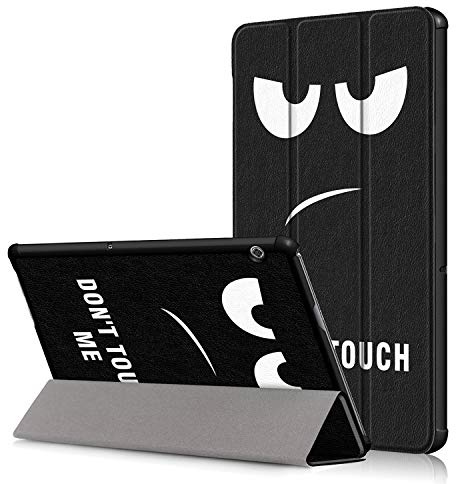 XITODA Custodia per Huawei MediaPad T5 10 - Ultra Slim PU Pelle Protezione Smart Cover per Huawei Mediapad T5 10.1 Pollici 2018 Tablet Custodia con Funzione Stand(occhio)