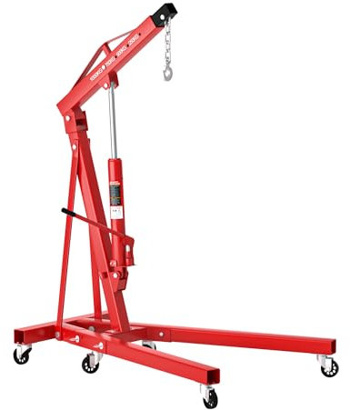 Werkstattkran klappbar für Lasten bis 1000 kg Hubarm 857-1133 mm Lastkran Motorkran Motorheber