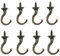 mciskin Ganci per viti da soffitto a parete vintage, a tazza antivento rovesciati sospesi Ganci ad anello, (8 pezzi/Bronzo)