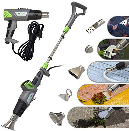 VOUNOT® Bruciatore Elettrico 5 in 1, 2000 W, con Cavo da 5 m e 5 Ugelli, Senza Gas o Flamma, Multicolore