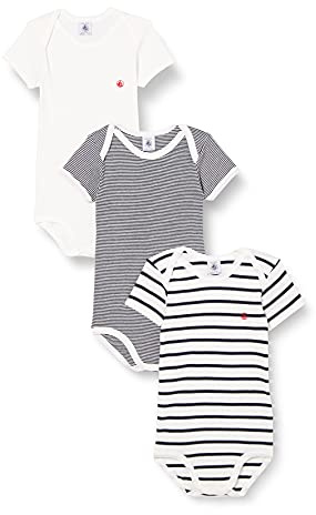 Petit Bateau A01tc Body Mixte bébé (lot de 3)