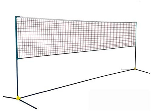 Tragbares Tennisnetz-Set – Badmintonnetz, Multisport-Kombinetz, tragbares Tennisnetz mit robuster Tragetasche, einfach aufzubauendes, aufrollbares Netz für Tennis oder Badminton