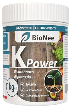 Bicarbonate de potassium pur - Engrais antifongique pour plantes, potager et plantes fruitières, soutient la croissance et la santé végétale - 1 kg