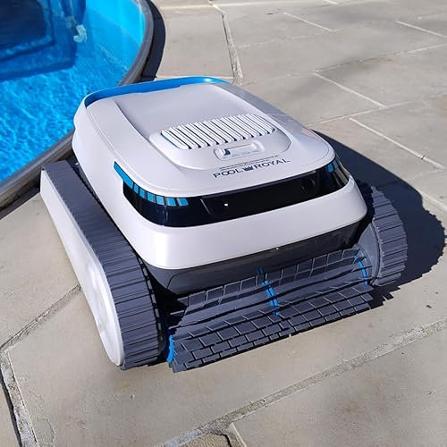 Pool-Royal Poolroboter PC10 Akku, Model 2025, Poolsauger, Kabellos, Autoparken und Wandklettern 3 Motoren 120 Minuten Batterielaufzeit für Schwimmbecken Boden, Wand, Wasserlinie