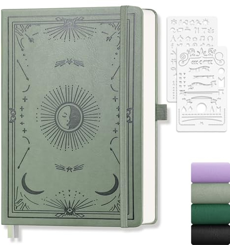 LOAPEM Dotted Journal Notebook for Women Men, 192 Pages, A5 (5.7'' x 8.3'')