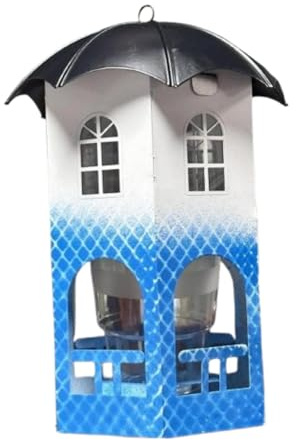 Fenteer Comedero para pájaros Colgantes al Aire Libre, Suministros de de Aves de Comida para pájaros para Patio de Patio