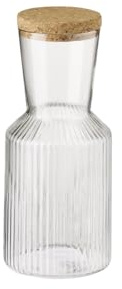 APS 10725 glaskaraff LINES, 0,5 liter, Ø 9 m, höjd 19,5 cm, lock av kork