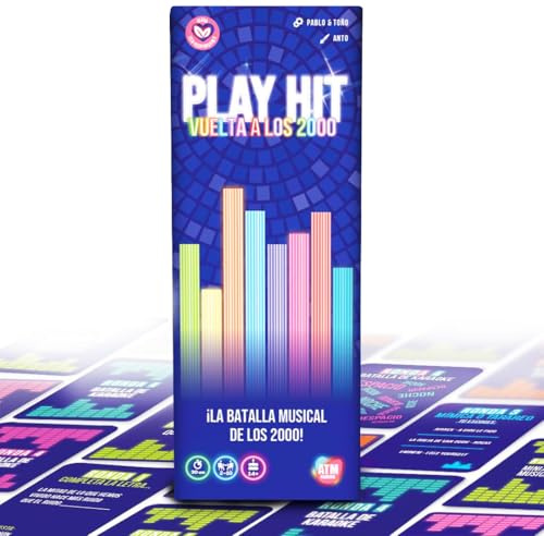 Play Hit Vuelta a los 2000 - Juegos de Mesa - Nostalgia con los Temazos de los 2000 - Música en Español - Diversión con Amigos y Familia - Regalo Original