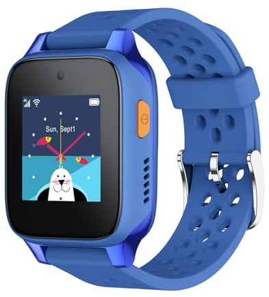 TCL MOVETIME MT46 Reloj Inteligente Niños - Azul | 4G | GPS | Videollamadas | Botón SOS | IP67 | App Connect | Control Parental