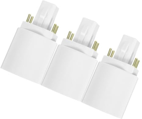 Adaptador de Casquillo G24q a E27 de 4 Pines, 3 Piezas