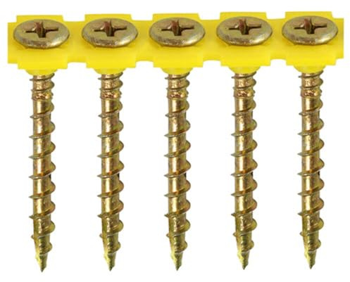 TIMCO Solo Collated Chipboard & Woodscrews - PH - Double Countersunk - Yellow - Box of 1000-50SCOLY