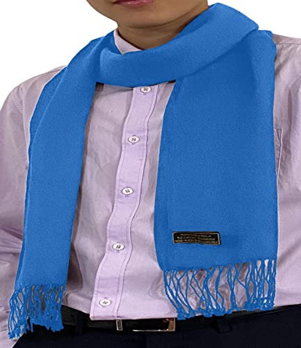 CJ Apparel Türkis Herren Nepalesisch Einfarbig Design Mode Strickschal Schals Herbst/Winter Wrap NEU