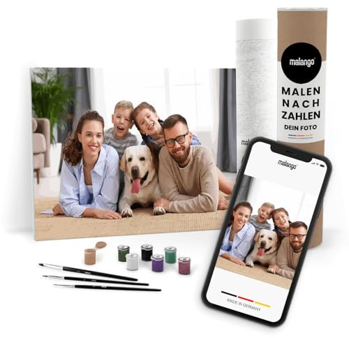 Malen nach Zahlen - Foto 60 x 40 cm Querformat auf Keilrahmen gespannt mit bis zu 36 Farben