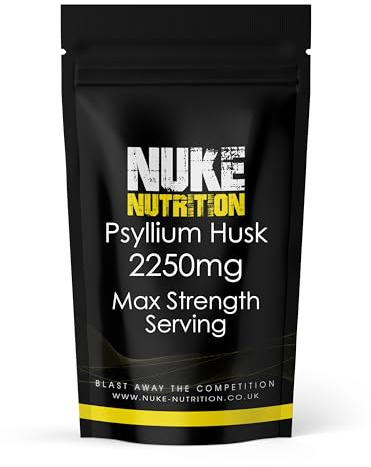Nuke Nutrition Psyllium Husks Capsules 2250mg - High Fiber Blend | Nuke Nutrition Psyllium Husks Capsules 2250mg - High Fiber Blend