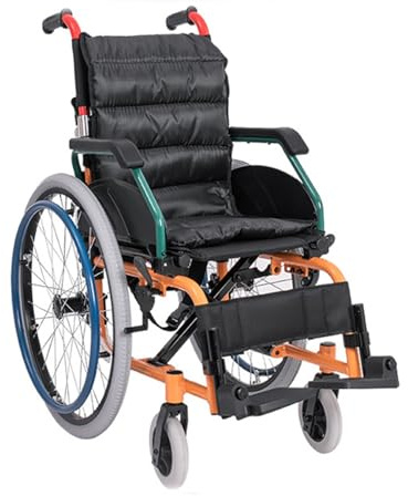 Fauteuil Roulant Automoteur, Fauteuil Roulant pour Enfants, Petit Fauteuil Roulant Étroit Ultra-Léger Portable Pliant Multifonctionnel, Scooter De Rééducation Seat width 35cm