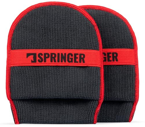 SPRINGER ZX1100 - - 2 x Applikator Pads - - 100% kratzfrei & oberflächenschonend - - Auto Polierschwamm zum Auftragen von Politur, Wachs, Pflegemitteln etc. - - Weiche Mikrofaser-Polierpads
