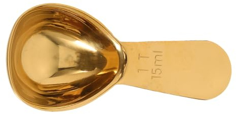 MAGICLULU Cucharada De Saco De Café Cucharada Pequeña 15 Ml De Acero Inoxidable Mango Corto Cuchara Para Café Molido, Té Suelto Y Leche