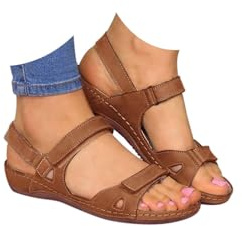 Genérico 2026 Sandalias Deportivas Ortopédicas para Mujer Plataforma Zapatos Verano Comodos Vestir Elegantes Moda Fiesta Sandalia de Cuña Transpirables Flexibles Playa Trekking Senderismo Caminar