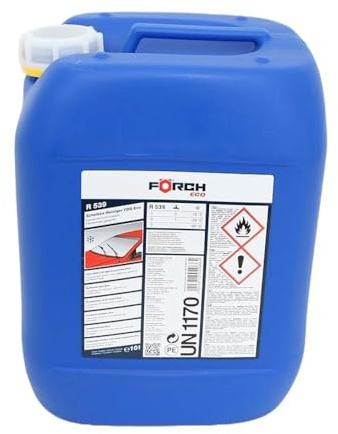 Förch Scheibenreiniger mit Frostschutz R539 – 10 L Kanister | Konzentrat für ganzjährige Scheiben- & Scheinwerferreinigung, Frostschutz bis –60 °C, streifenfreie Sicht