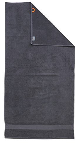 DONE Deluxe Badetuch, Baumwolle, Anthrazit, 70 x 140 x 1 cm