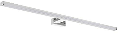 SEBSON® LED Spiegelleuchte 90cm, Wandmontage, Spiegellampe Bad IP44, neutralweiß 4000K, 900x109x40mm, 15W 1300lm hell, LED Wandleuchte