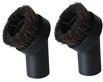TOPBATHY 2 Stück Universal Ersatz Staubsaugerzubehör 32MM Rosshaar Bürsten Kit, Rosshaar Staubsauger Staubbürste Aufsatz Bodenbürste Staubbürste Ersatz Bürstenkopf