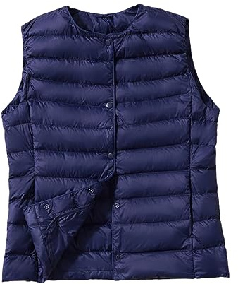 Gilet Fin En Duvet De Canard Pour Femme Gilet Chaud Sans Manches Hiver