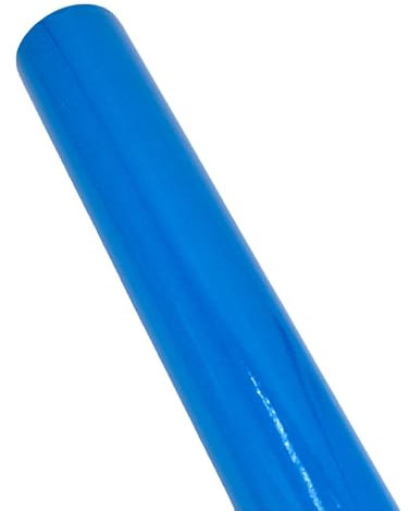 Geschenkpapier einfarbig glänzend 70cm x 2m Rolle - Geschenk Papier für Geburtstag Hochzeit Ostern - Geschenkpapierrolle - Farbiges Packpapier & Verpackungspapier - Blau