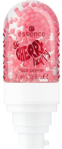 essence SO CHERRY happy face primer, Nr. 01, Transparent, langanhaltend, grundierend, natürlich, vegan, ohne Parabene, ohne Mikroplastikpartikel, Nanopartikel frei, 1er Pack (35ml)