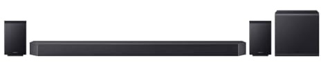 SAMSUNG HW-Q995GF Q-Series - Soundbar a 11.1.4 canali per TV, senza fili, 2 subwoofer, 4.0.2 canali, Dolby Atmos e DTS:X, SpaceFit Sound Pro, Q-Symphony [Versione Tedesca]