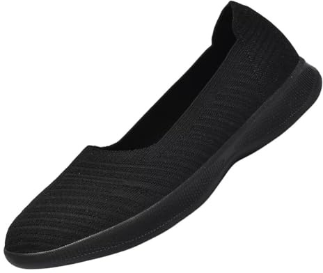 konhill Ballerines Femmes Mocassins Confortables Loafers - Décontractées Plates Habillées Slip on Chaussures EU 41 Tout Noir