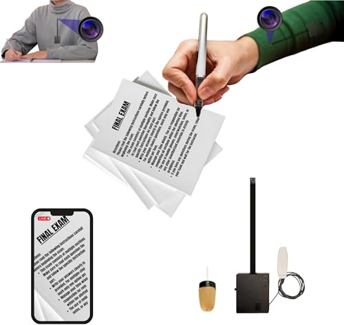 PingaOculto Mini Camara Espia Oculta WiFi con Auricular Inalambrico Invisible para Movil - Lente Camuflada en Boton y Control Remoto (Cámara WiFi Pro Batería Integrada + Pinganillo VIP Pro Supermini)