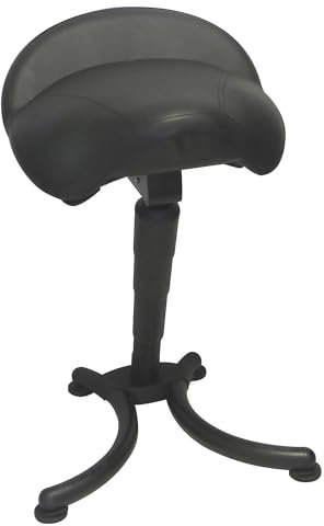 meychair | Stehhilfe mit Comfort-Sitz | mit Bodengleitern | schwarz