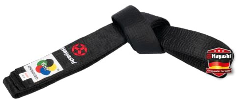 Hayashi Budogürtel (mit WKF-Label) - schwarz, Gr. 330 cm