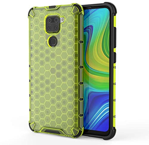 Max Power Digital Funda para móvil Xiaomi Redmi Note 9 Carcasa Protectora de Silicona Rígida Transparente Antigolpes Antideslizante Resistente con Esquinas Reforzadas (Xiaomi Redmi Note 9, Verde)