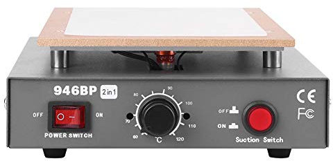 Heizplatte Handy Reparatur, LCD Screen Separator Touchscreen-Separator LCD-Bildschirmtrenner Bildschirm Vakuum Separator mit Einstellbare Temperaturregelung 60-120 ° C 220-240V