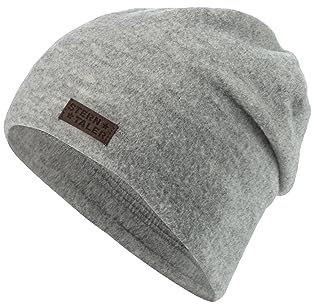 Sterntaler Baby Jungen Slouch-Beanie Melange Mütze - Gefüttert Mit Weichem Baumwoll-Fleece - Hellgrau, 51
