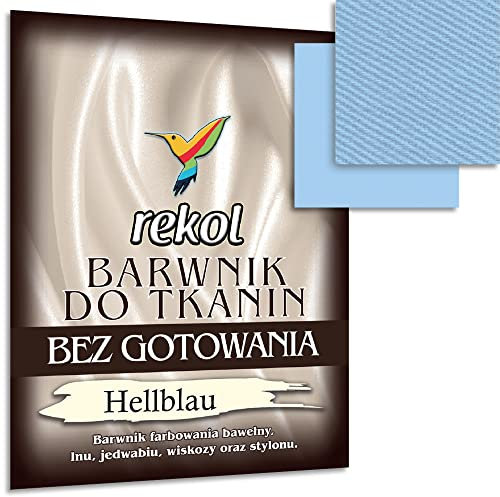 Wohnkult 15 g Textilfarbe ohne Kochen Stofffarbe Färben Nachfärben 16 Auswahl (Hellblau)