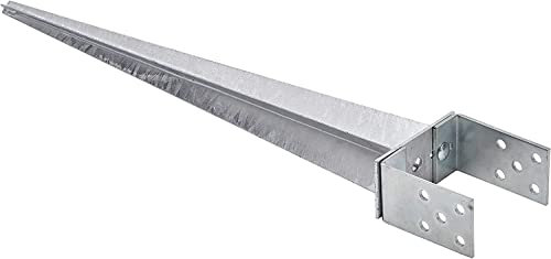 Soporte de poste de 0 a 140 mm, ajustable, manguito de impacto para suelo, casquillos de suelo, postes de anclaje galvanizados en caliente