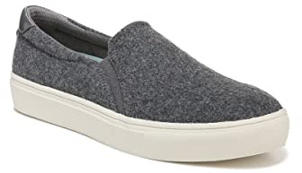 Dr. Scholl's Shoes Women's Nova Slip On Fashion Sneaker, Charcoal Grey Wood Fabric, 7.5