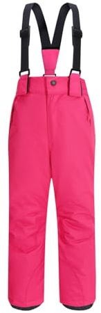 Pantalon de Ski de Neige pour Garçon Pantalon de Randonnée Coupe-Vent pour Enfant Pantalon Hiver Chaud Salopette Enfant - Salopette de Ski Combinaisons de Neige Imperméables Vêtements de Ski